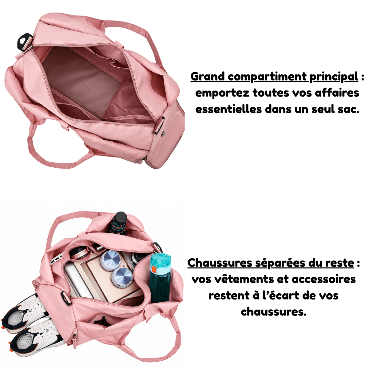 Alméa – Sac de Voyage Femme Souple
