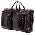 COMMANDER - Sac de Voyage Cuir Grande Capacité avec Multiples Compartiments