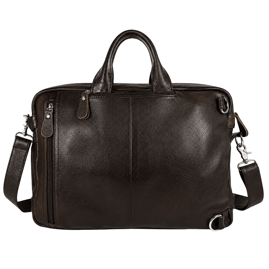 COMMANDER - Sac de Voyage Cuir Grande Capacité avec Multiples Compartiments
