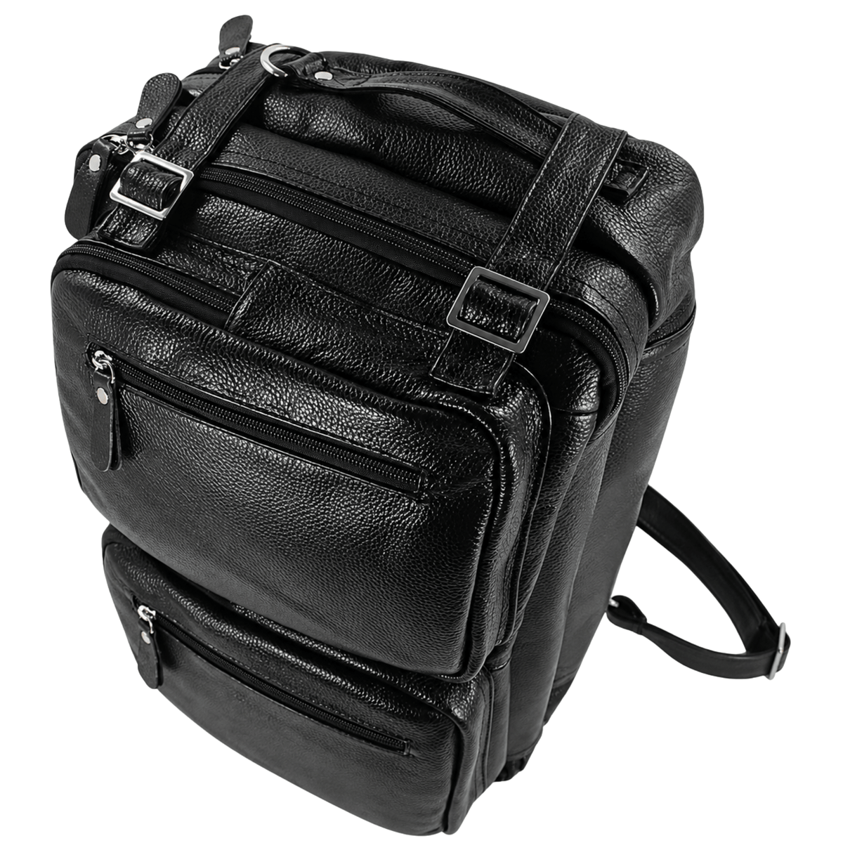 COMMANDER - Sac de Voyage Cuir Grande Capacité avec Multiples Compartiments