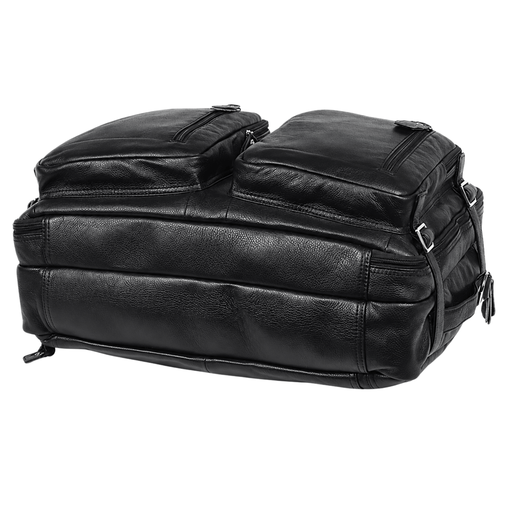 COMMANDER - Sac de Voyage Cuir Grande Capacité avec Multiples Compartiments