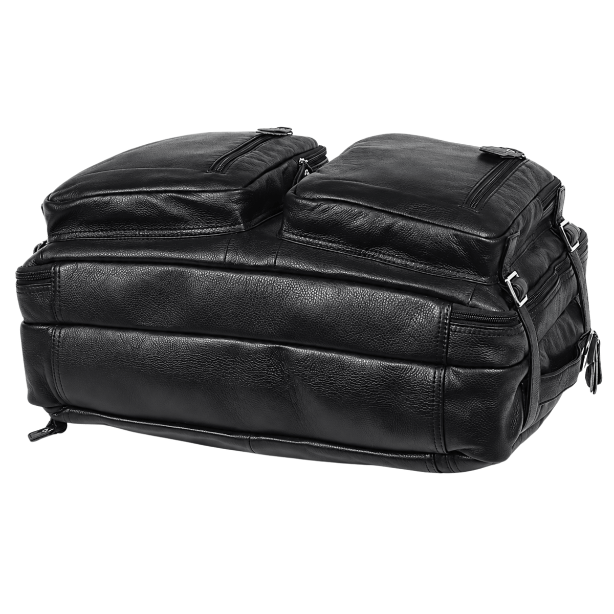 COMMANDER - Sac de Voyage Cuir Grande Capacité avec Multiples Compartiments