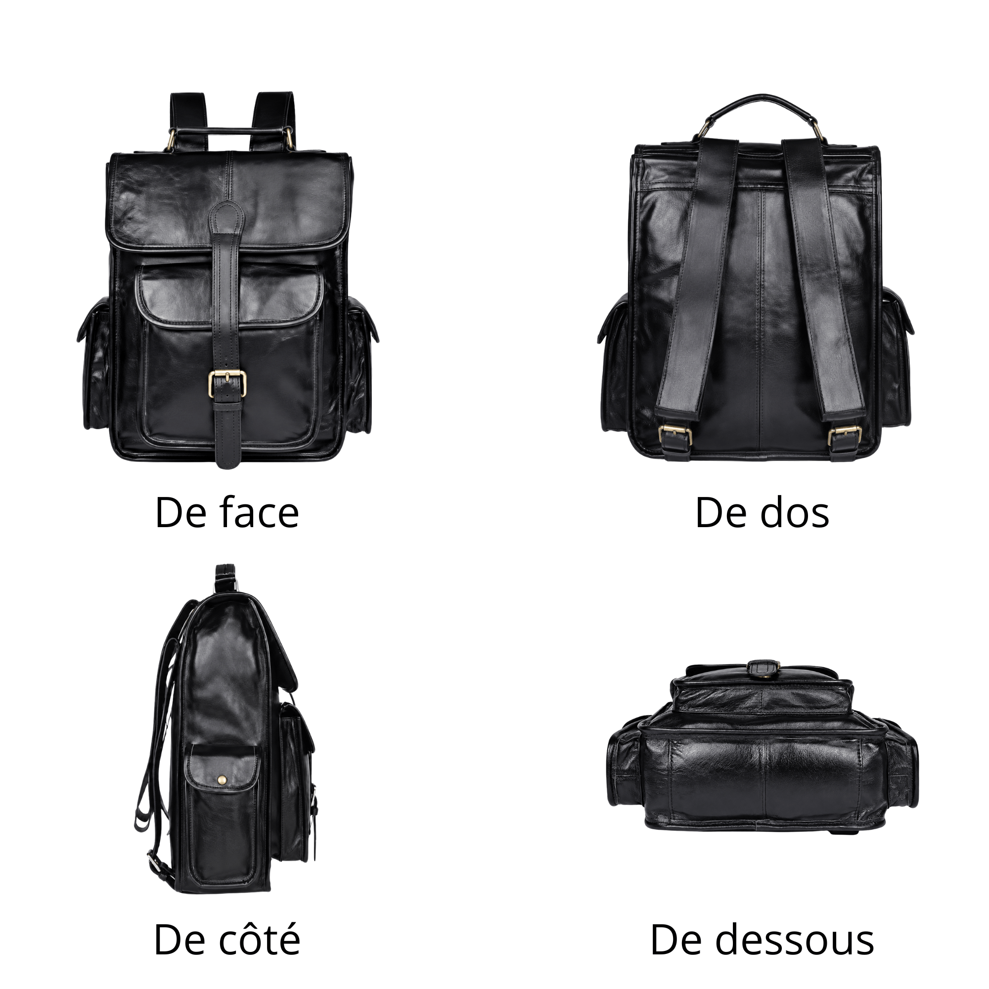 EXPLORER - Sac de Voyage Cuir Fait main, Multi-poches