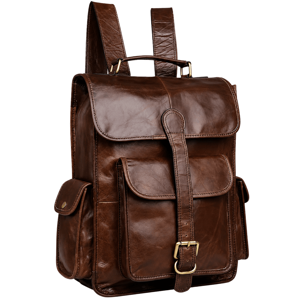EXPLORER - Sac de Voyage Cuir Fait main, Multi-poches