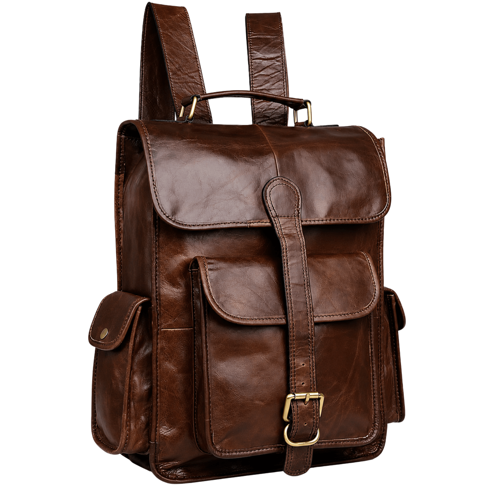 EXPLORER - Sac de Voyage Cuir Fait main, Multi-poches