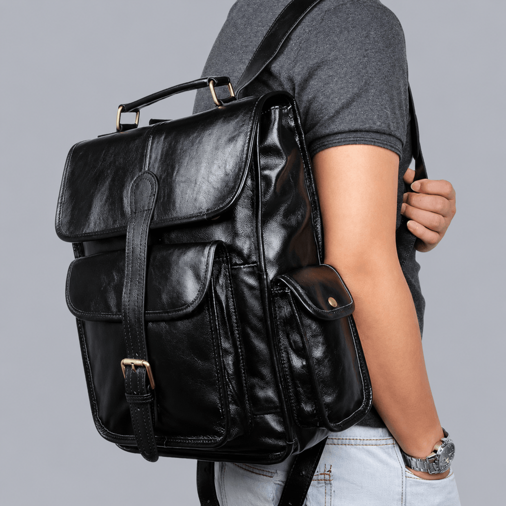 EXPLORER - Sac de Voyage Cuir Fait main, Multi-poches