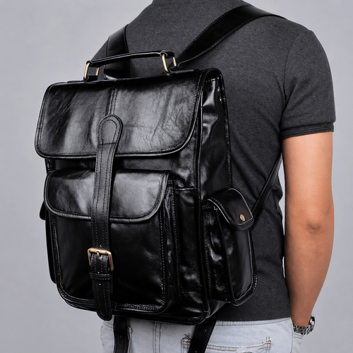 EXPLORER - Sac de Voyage Cuir Fait main, Multi-poches