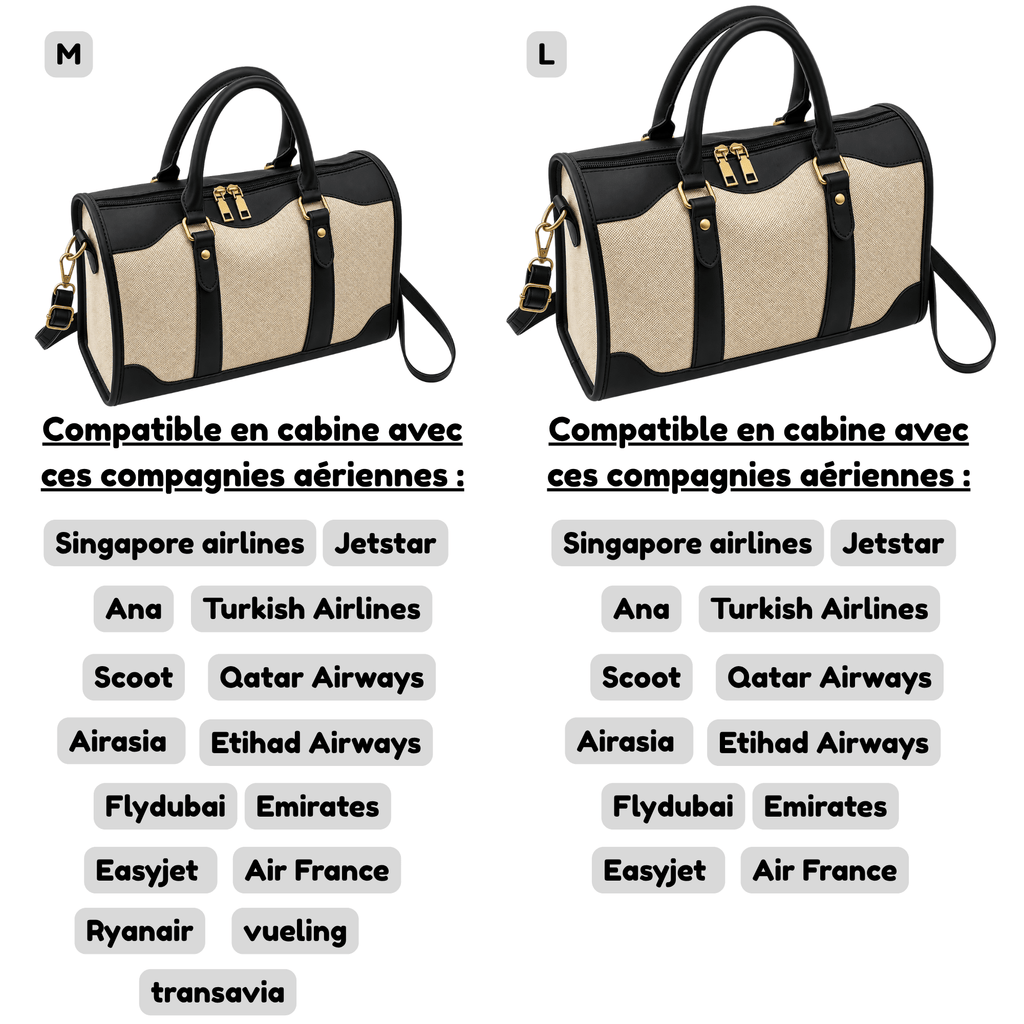 Élysane - Sac de Voyage Femme Élégant en Cuir synthétique PU