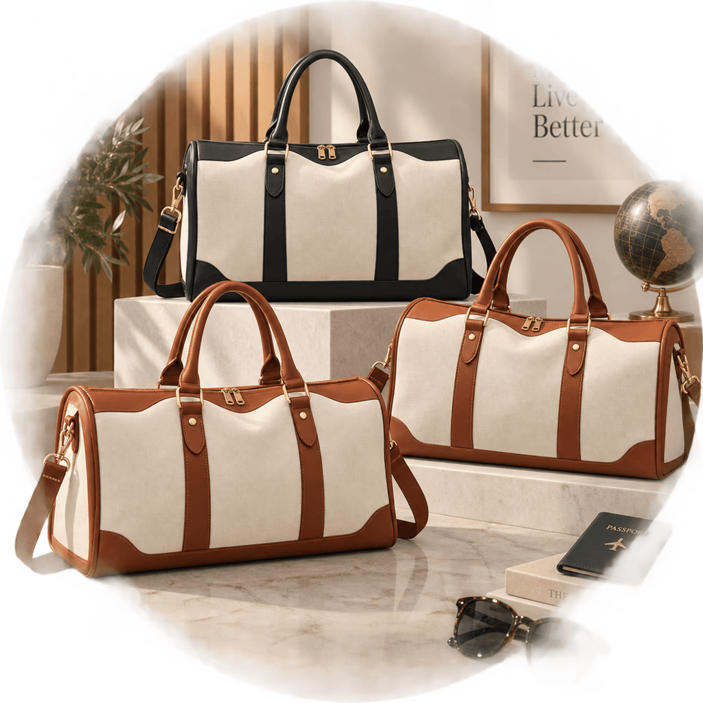 Élysane - Sac de Voyage Femme Élégant en Cuir synthétique PU