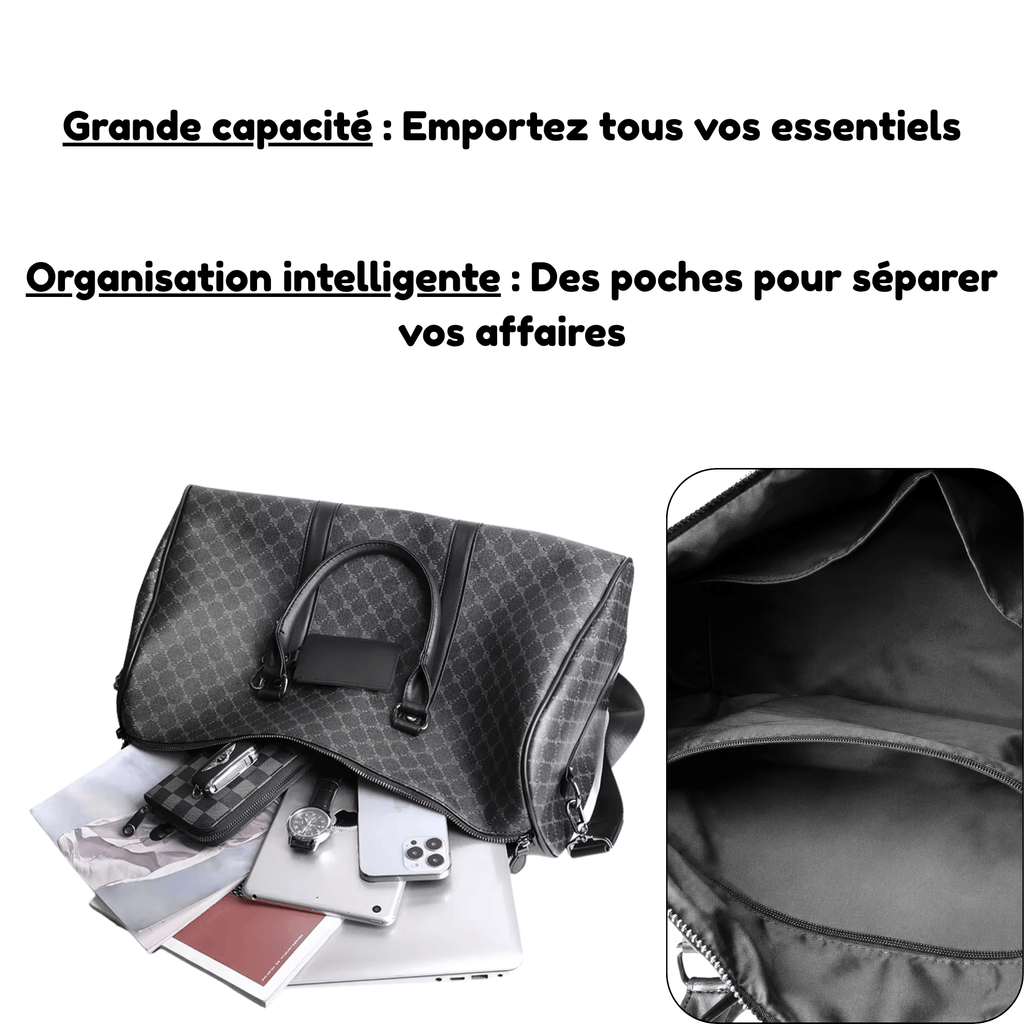 HORIZON SIGNATURE - Sac de Voyage Homme Motif Géométrique Grande Capacité