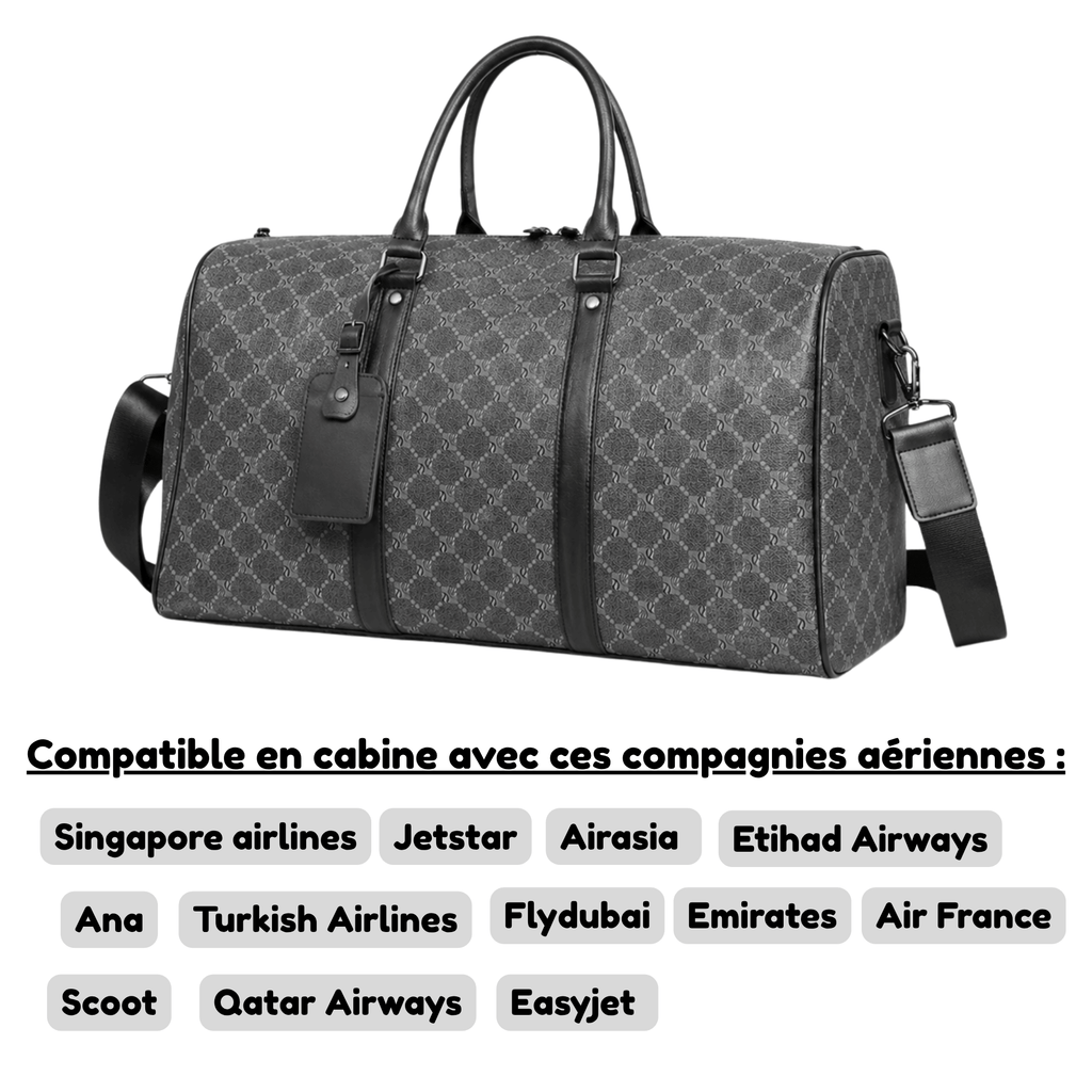 HORIZON SIGNATURE - Sac de Voyage Homme Motif Géométrique Grande Capacité
