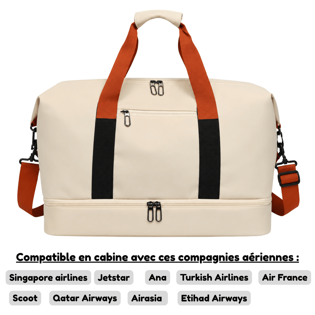 HORIZON SOLVANE - Sac de Voyage Homme Grande Capacité & Compartiment Chaussures