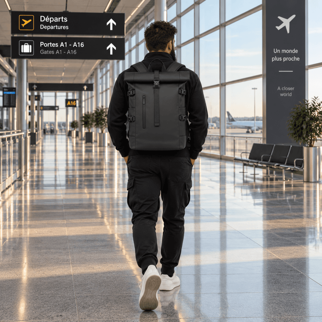 HORIZON VANGUARD - Sac de Voyage Homme Roll-Top Grande Capacité