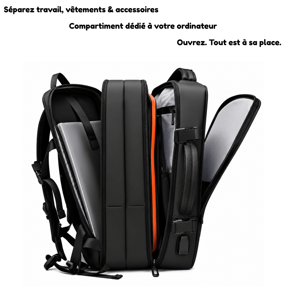 HORIZON VEYRON - Sac de Voyage Homme Extensible Grande Capacité