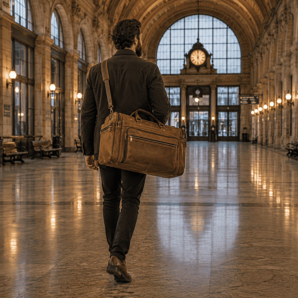 IMPERIAL - Sac de Voyage Cuir Multi-Compartiments