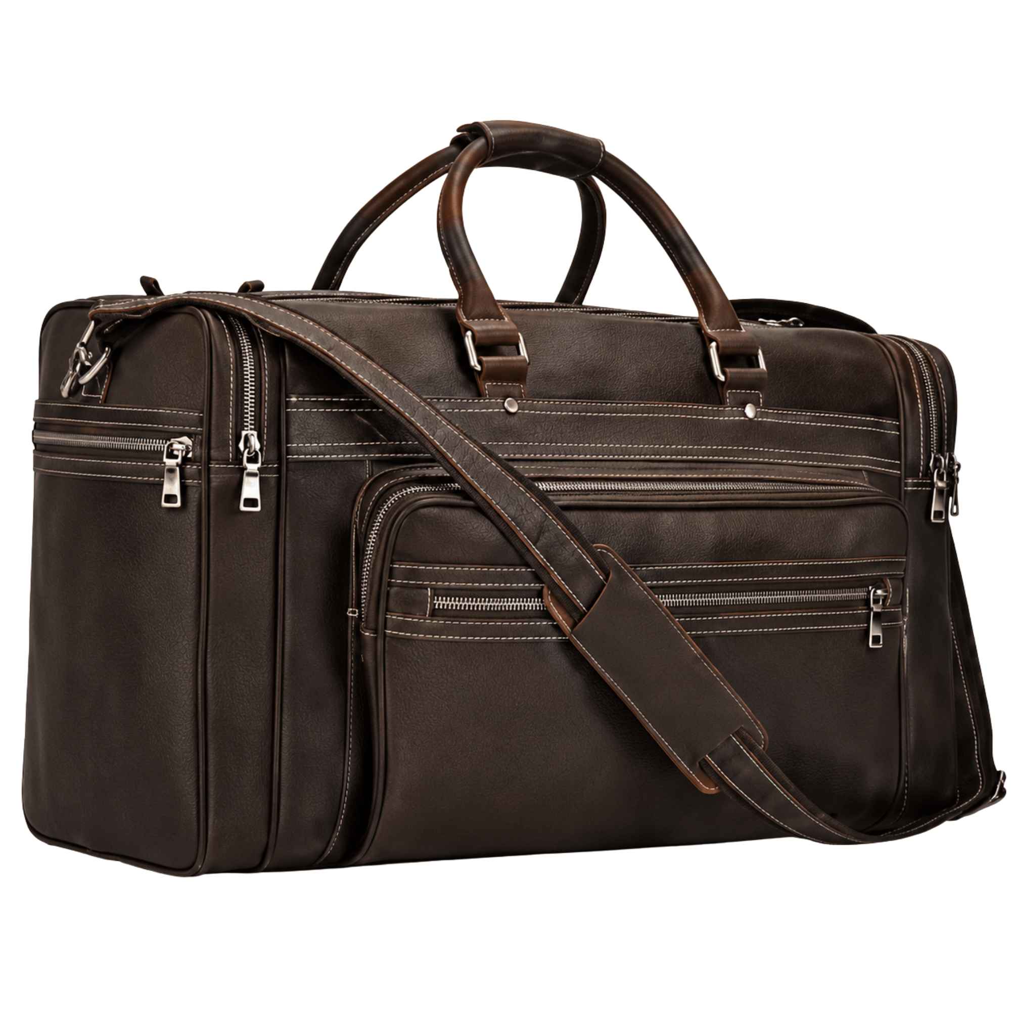 IMPERIAL - Sac de Voyage Cuir Multi-Compartiments