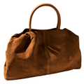 ODYSSEY - Sac de Voyage Cuir en Daim Givré Vintage