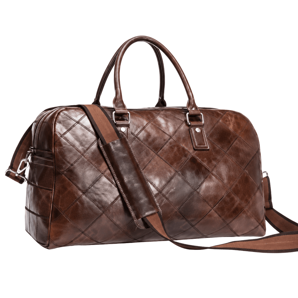 PRESTIGE - Sac de Voyage Cuir Élégant à Motif Matelassé