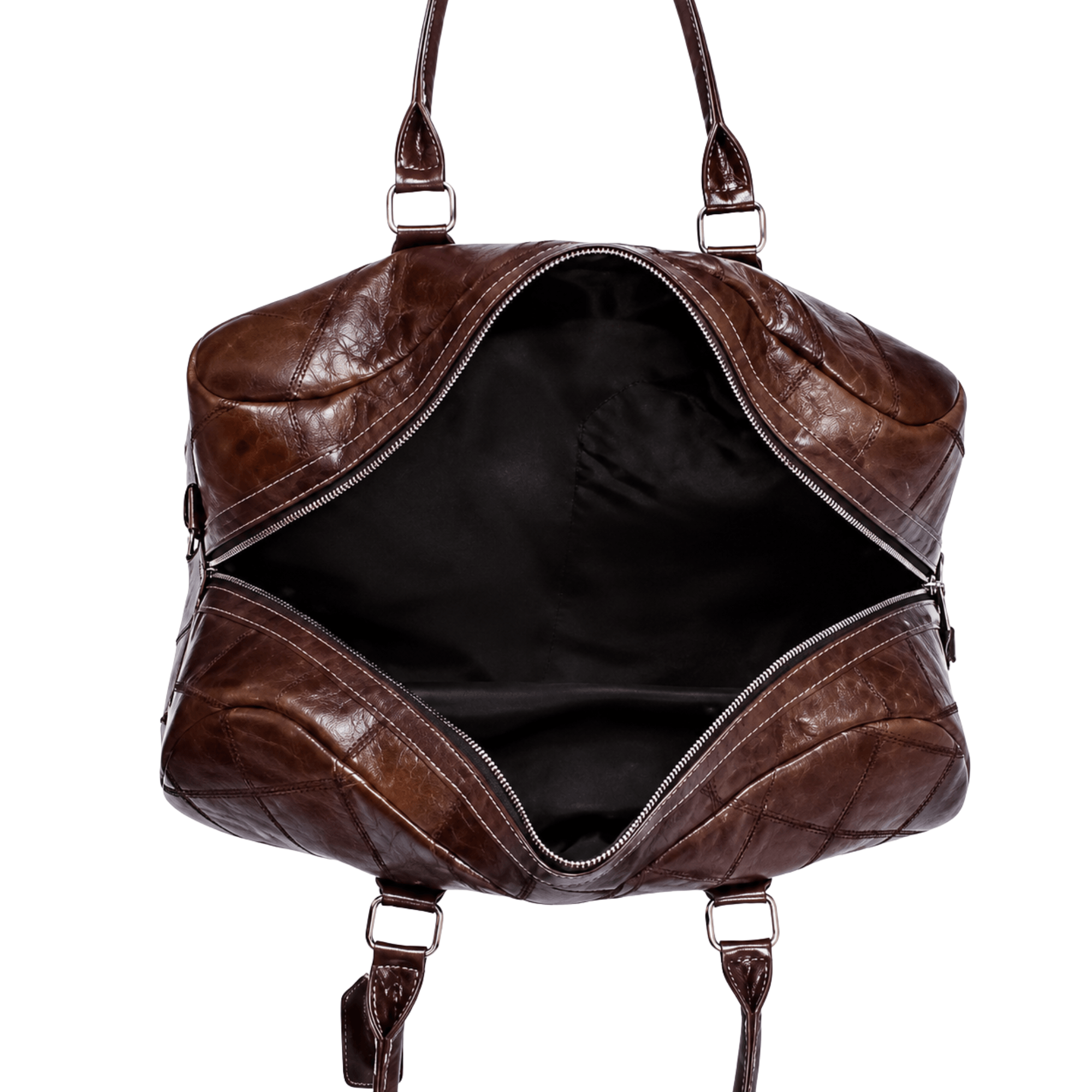 PRESTIGE - Sac de Voyage Cuir Élégant à Motif Matelassé