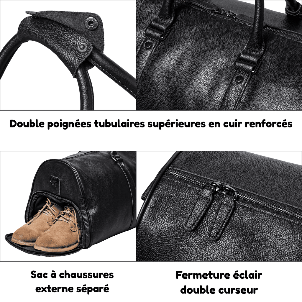 REGENT - Sac de Voyage Cuir Minimaliste