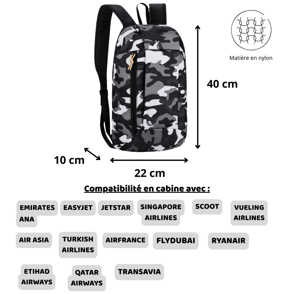 HORIZON CORE - Sac à Dos de Voyage Léger et Compact