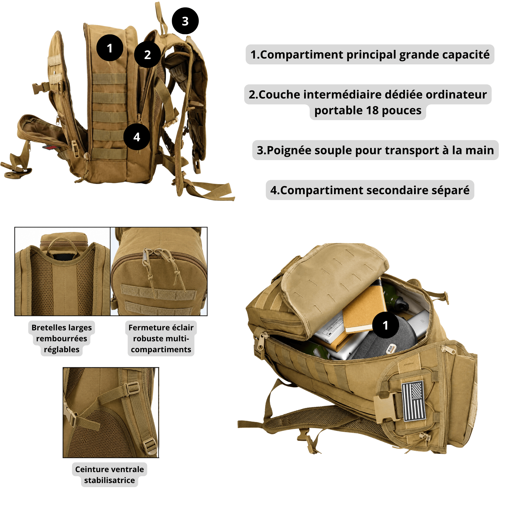 Sac à dos HORIZON FORTIS - Conçu pour les terrains exigeants