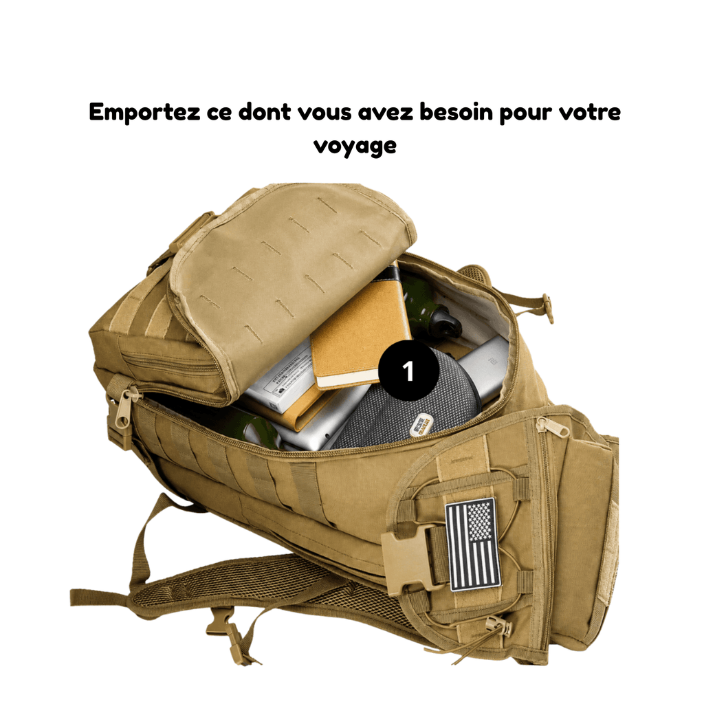 HORIZON FORTIS - Sac à Dos de Voyage Tactique avec Système MOLLE
