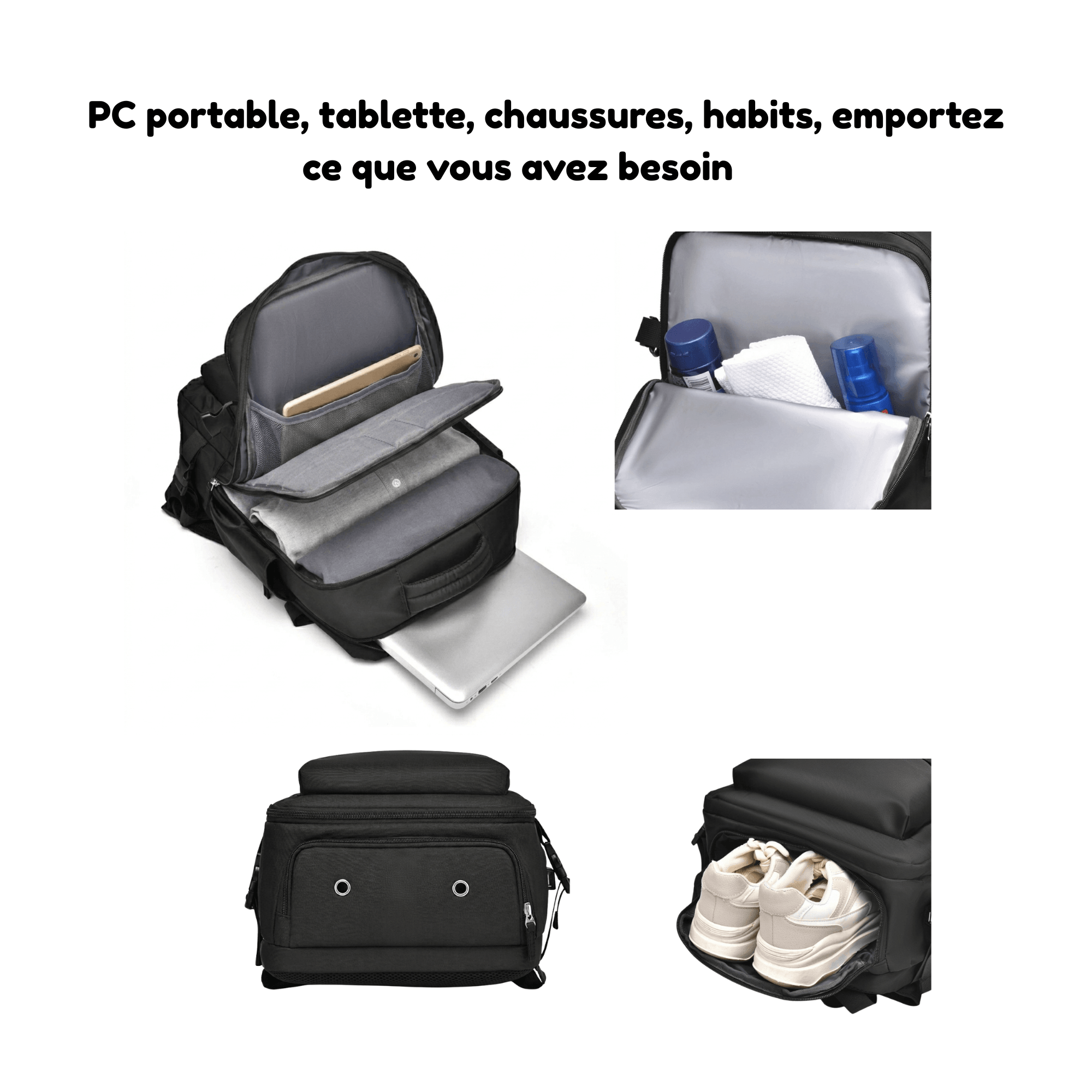 HORIZON NEXUS - Sac à Dos de Voyage Cabine avec Compartiment PC Portable