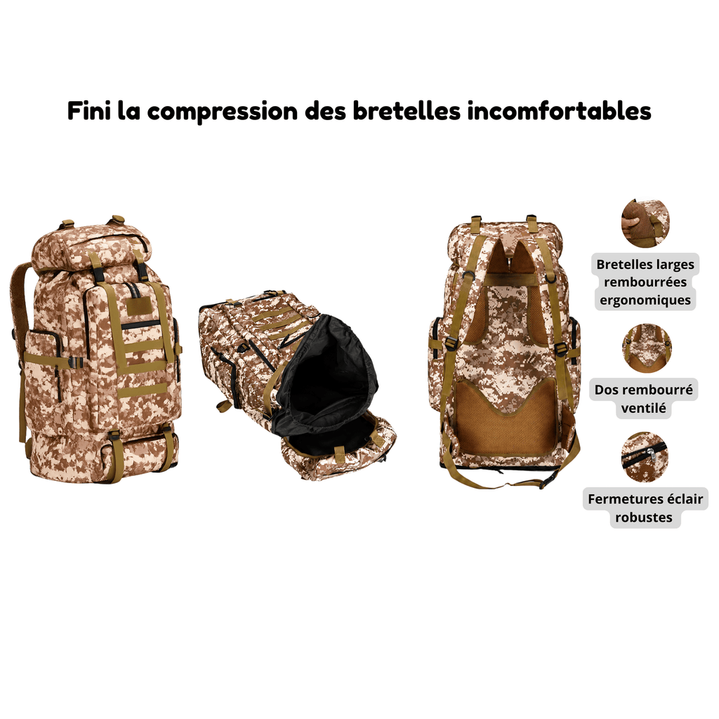 HORIZON NOVA - Sac à Dos de Voyage 80 L/100 L
