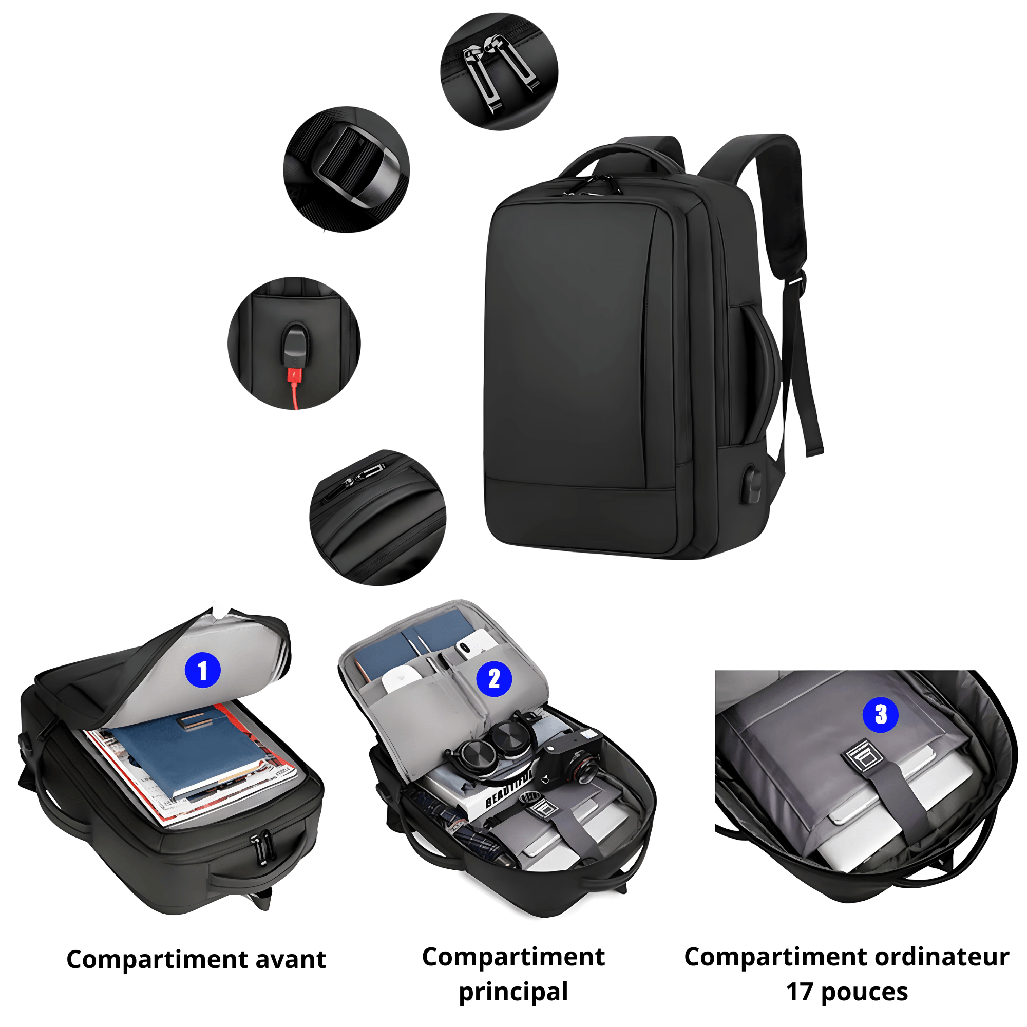 Sac à dos HORIZON PRIME - L’élégance fonctionnelle pour vos journées exigeantes