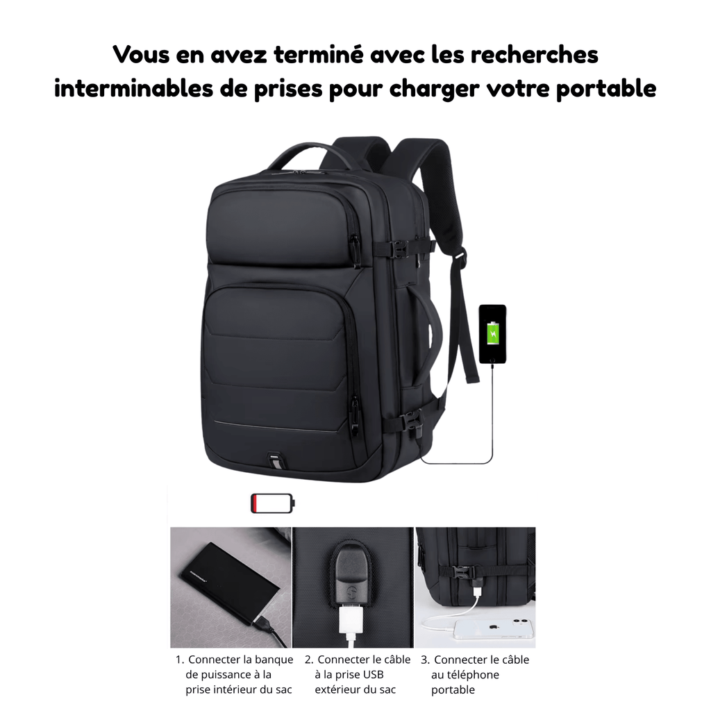 HORIZON ONE - Sac à Dos de Voyage Extensible Grande Capacité