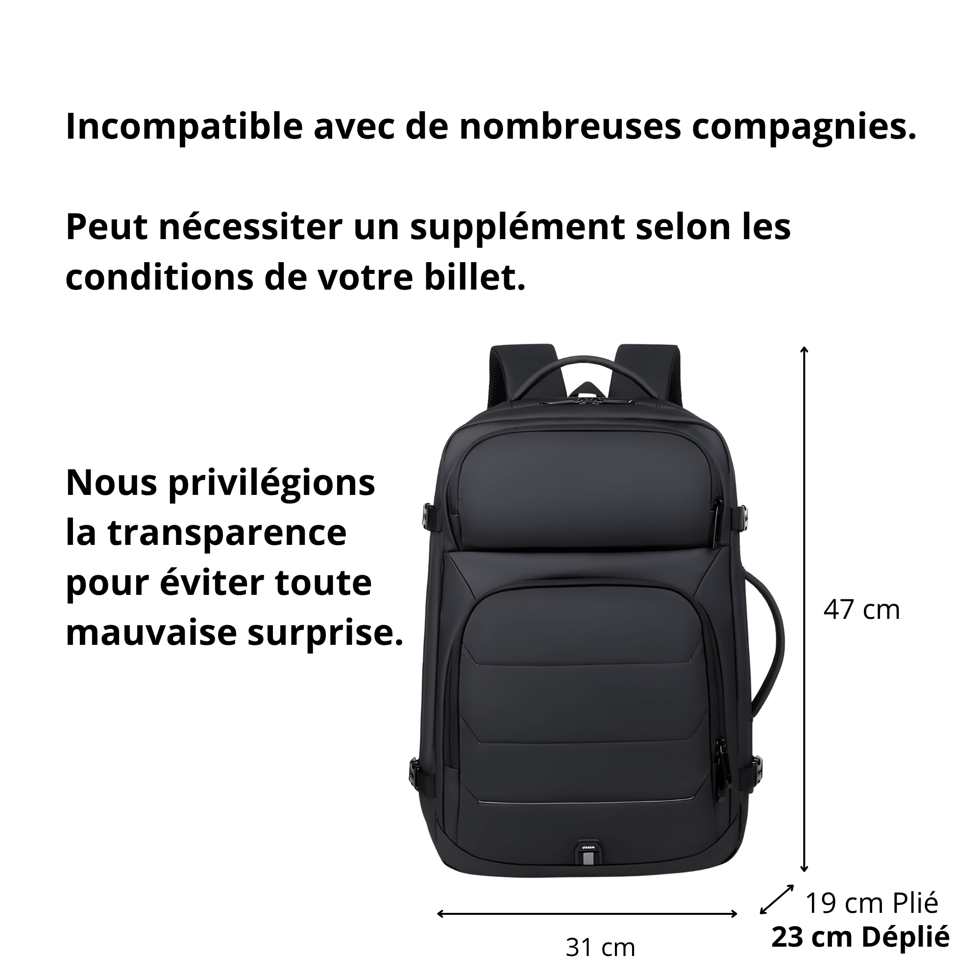 Sac à Dos HORIZON ONE - Tout emporter sans valise, sans compromis