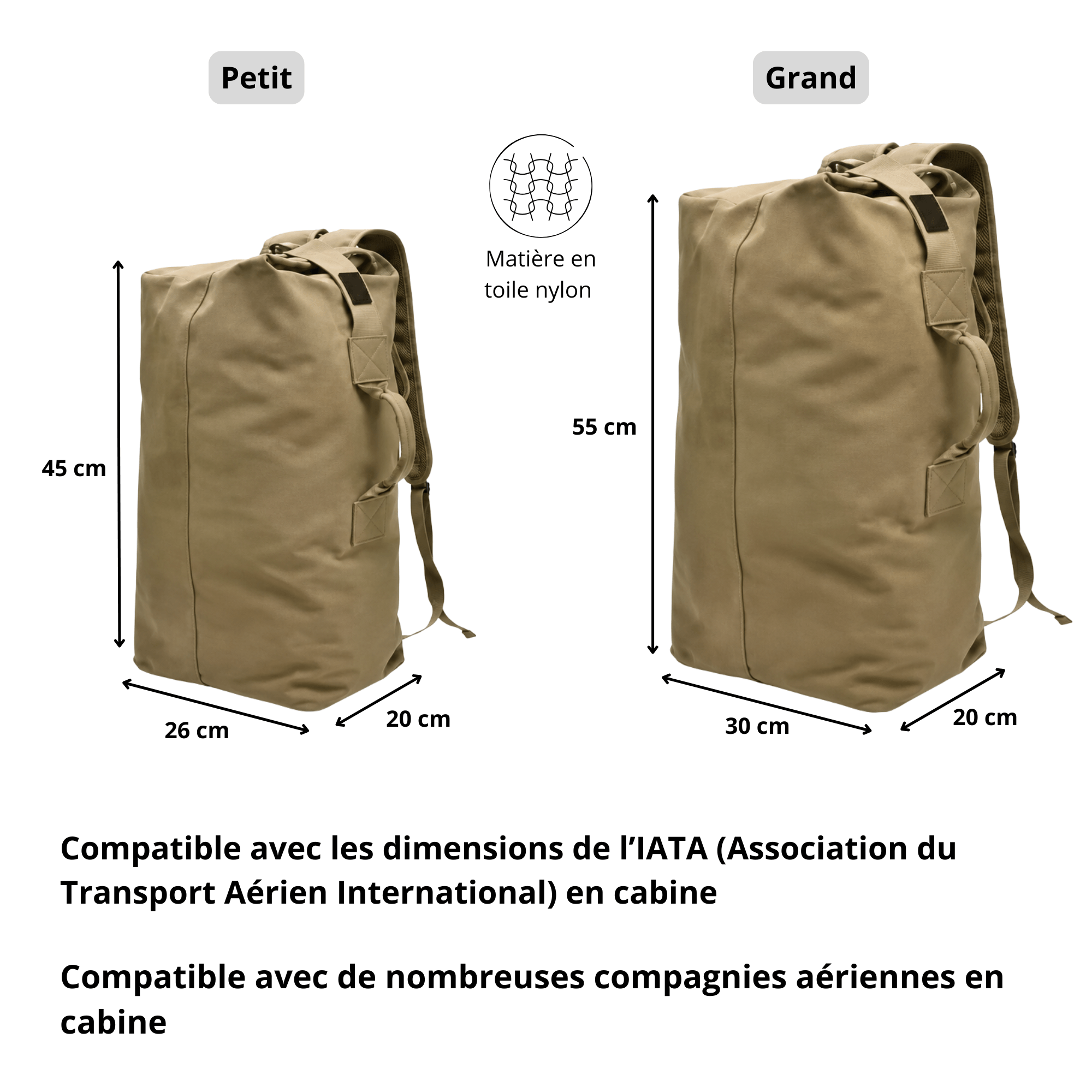 Sac à dos polochon HORIZON ASCENT - Pensé pour ceux qui avancent plus loin