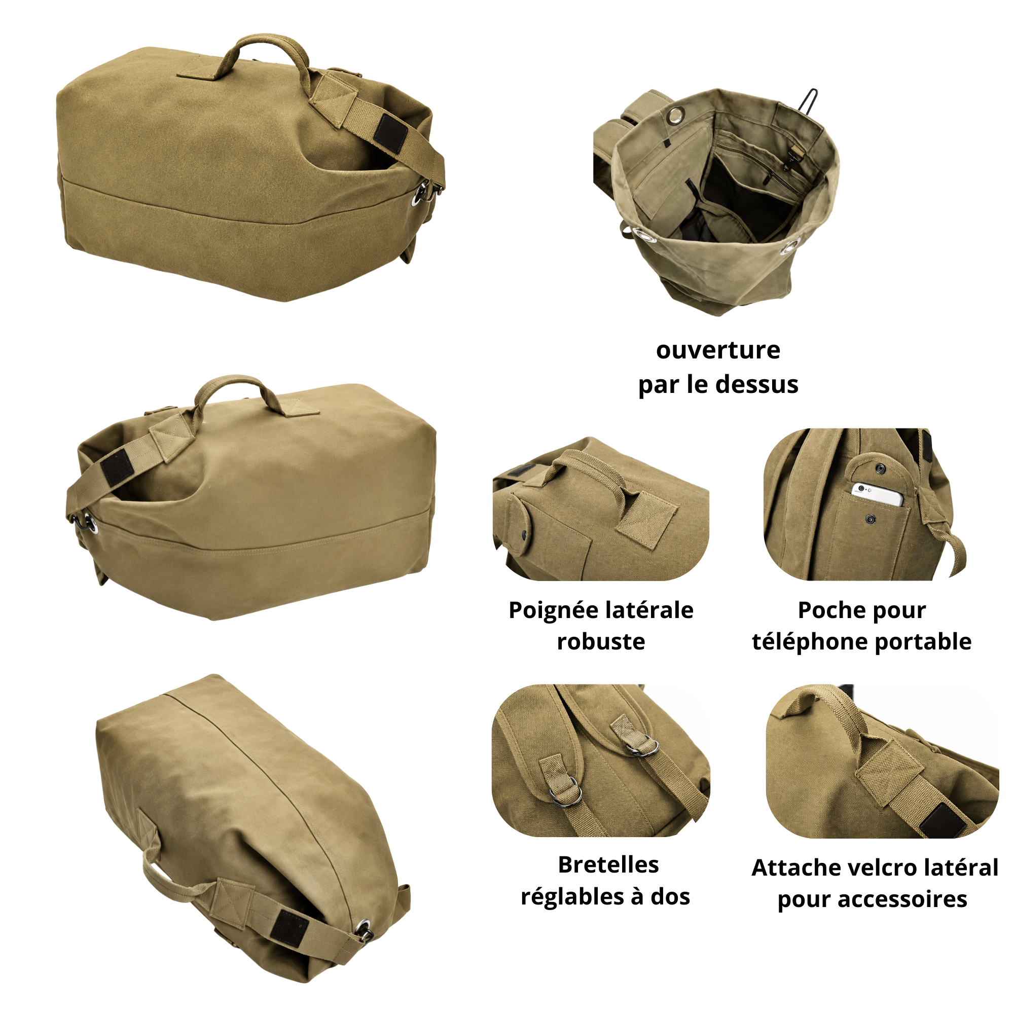 Sac à dos polochon HORIZON ASCENT - Pensé pour ceux qui avancent plus loin