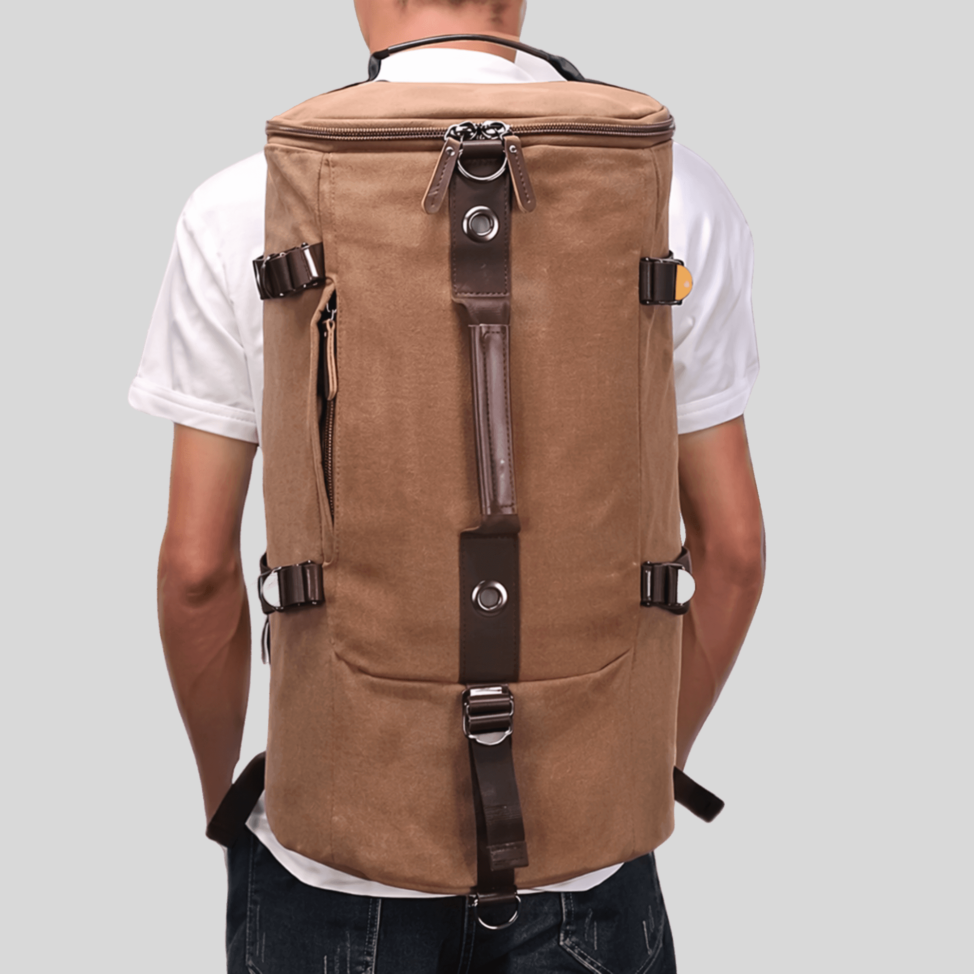 HORIZON ROVER - Sac à Dos de Voyage Polochon Vintage