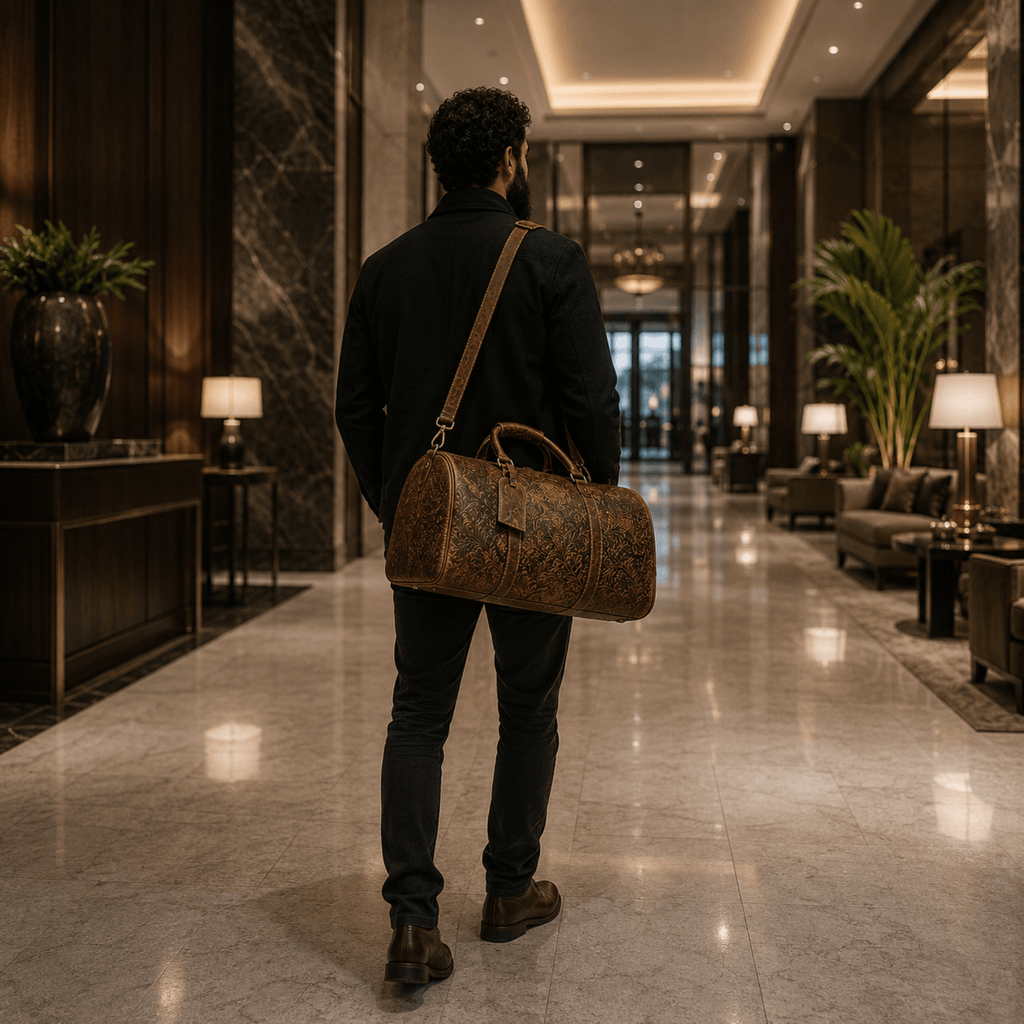 IMPERIUM - Sac de Voyage Cuir avec Compartiment pour Chaussures