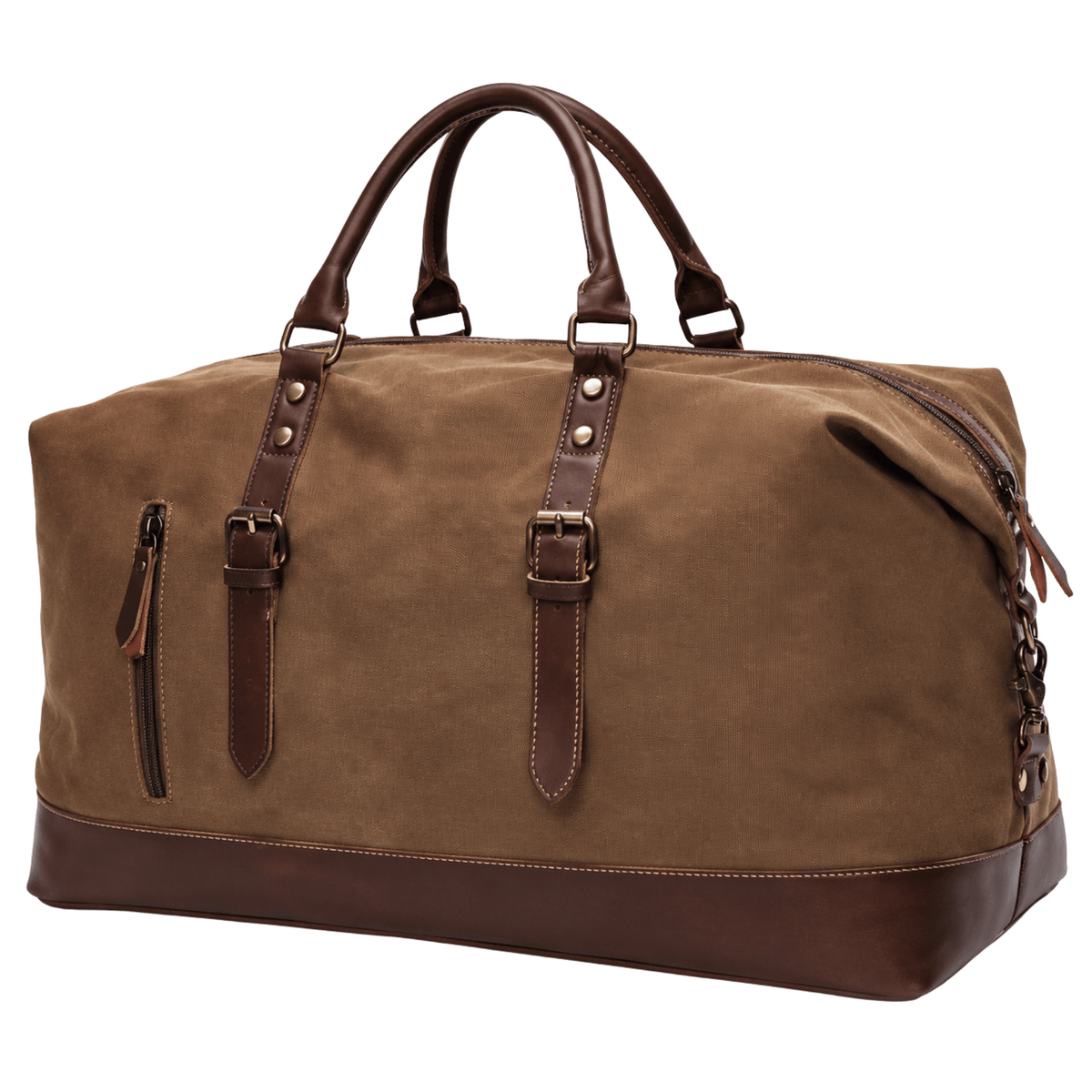 HORIZON HERITAGE - Sac de Voyage Homme en Cuir Synthétique & Toile