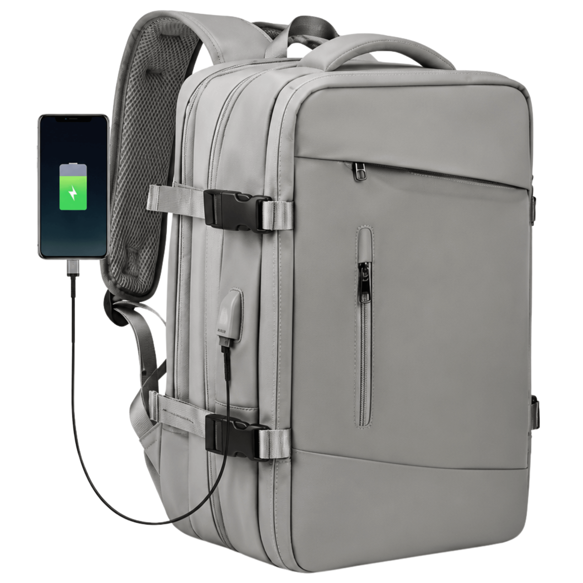 HORIZON VOYAGE - Sac à Dos de Voyage Extensible, Port USB