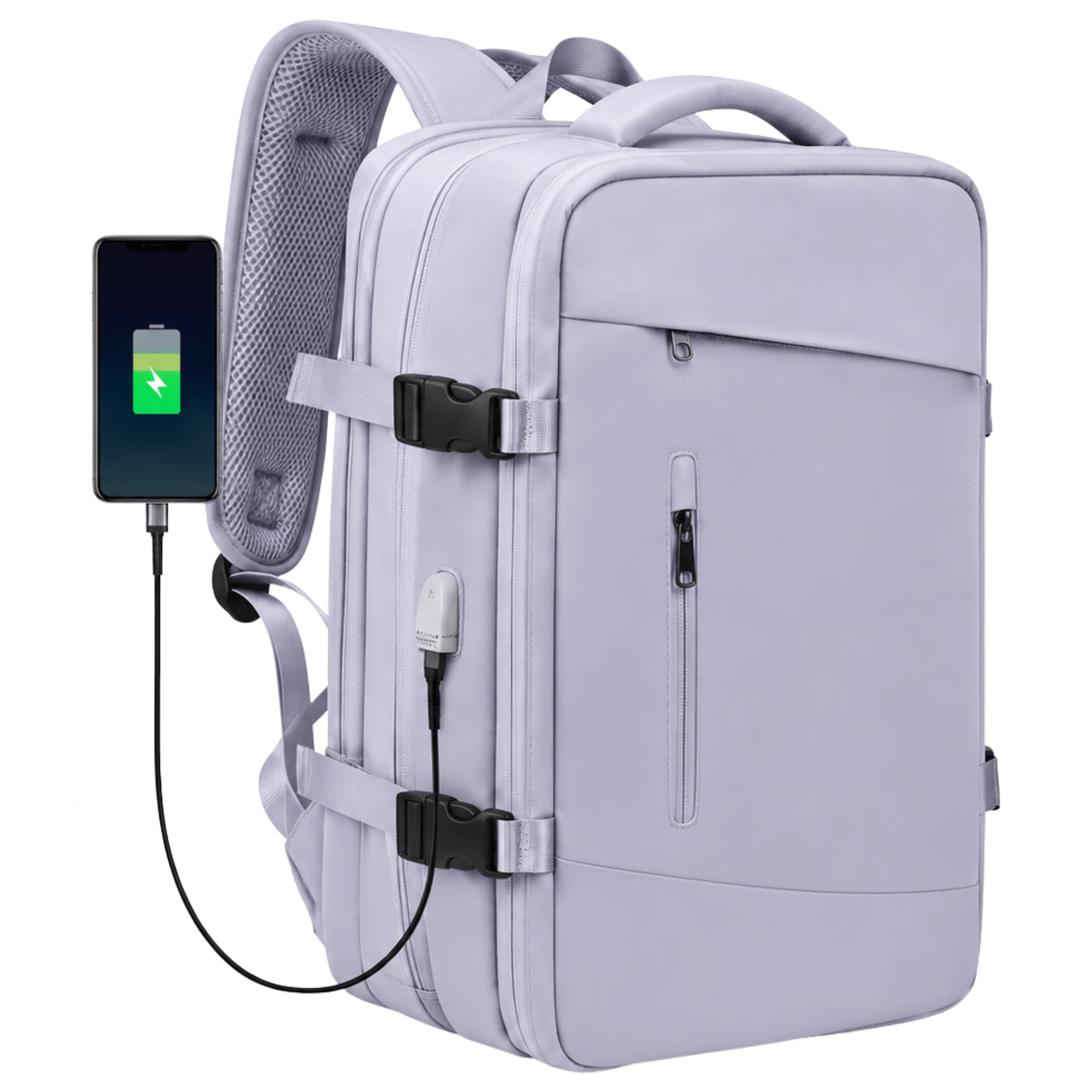 HORIZON VOYAGE - Sac à Dos de Voyage Extensible, Port USB