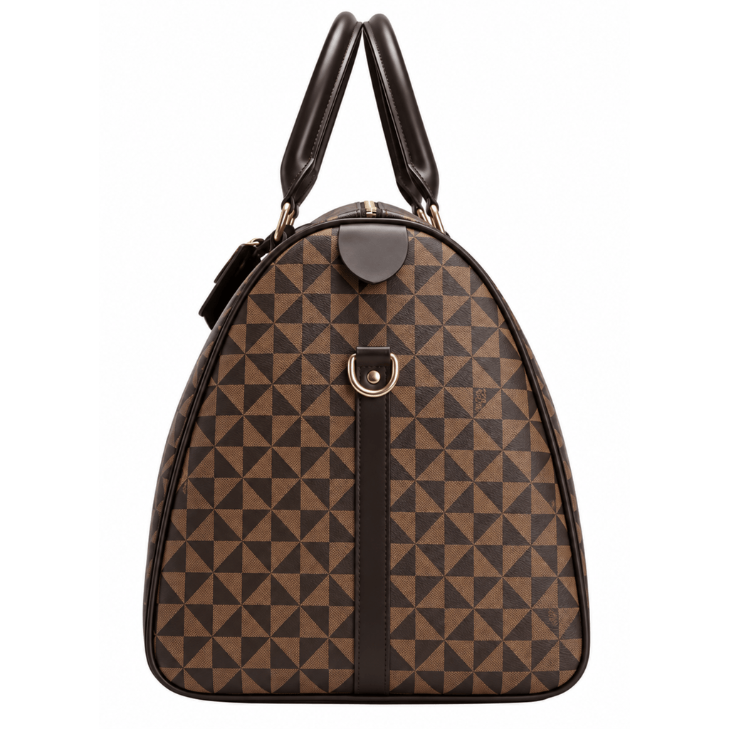 Sac de voyage cabine Élégance  - Motif triangle & bandoulière réglable
