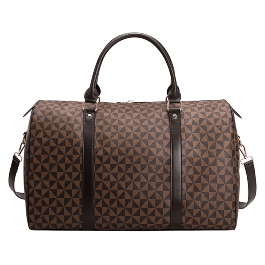 Sac de voyage cabine Élégance  - Motif triangle & bandoulière réglable